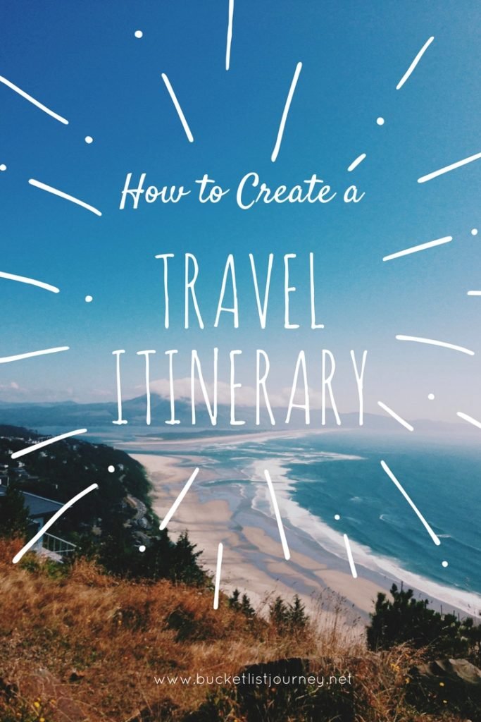 How To Create The Perfect Travel Itinerary