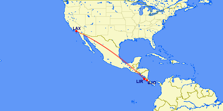 How Long Is The Flight From Lax To Costa Rica