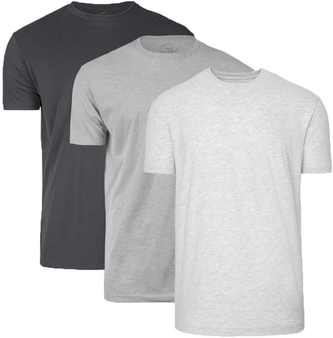 True Classic Tees | 3-Shirt Pack | Premium Fitted Mens T-Shirts | Crew Neck
