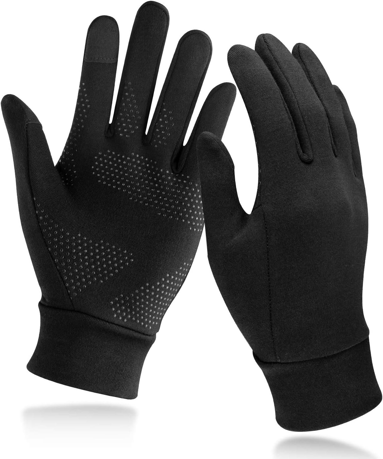 Unigear Lightweight Running Gloves, Touch Screen Anti-Slip Warm Gloves Liners for Cycling Biking Sporting Driving for Men Women