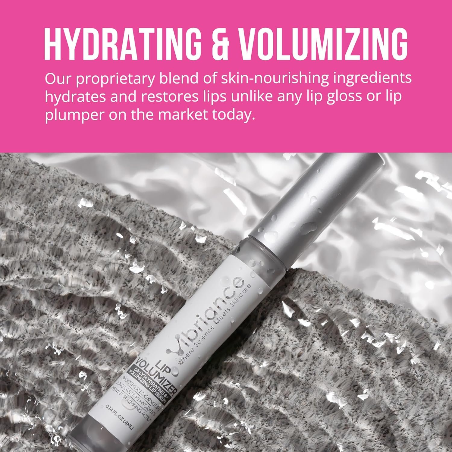 Vibriance Hydrating Lip Volumizer, Restoring and Volumizing, Smooths Lip Lines and Wrinkles. Instant Plumping Action | 0.14 fl oz (4 ml)